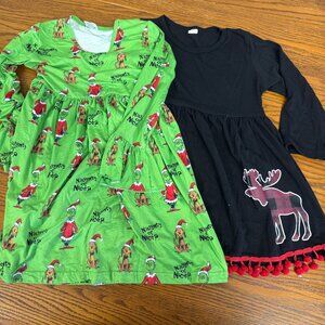Christmas Dress Bundle‎ of 2 Girl's XL